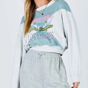 Princess Polly Los Angeles Crewneck 💗💚